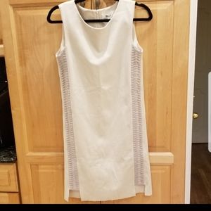 NWT My Tribe Ponti Dress with Leather Trim SZ L